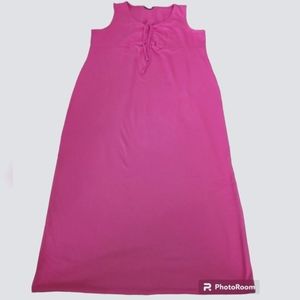 Vtg Lane Bryant Vintage Venezia Y2K Pink Sleeveless Dress Size 18/20